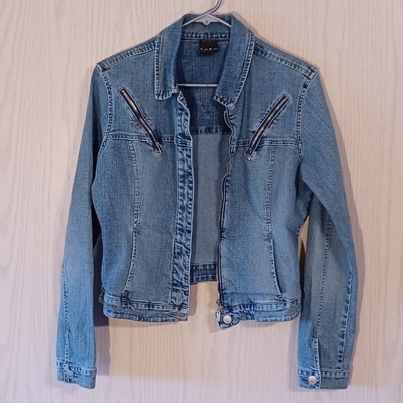 Vtg 90s FUBU The Collection Denim Jacket, Size L - Picture 6 of 10